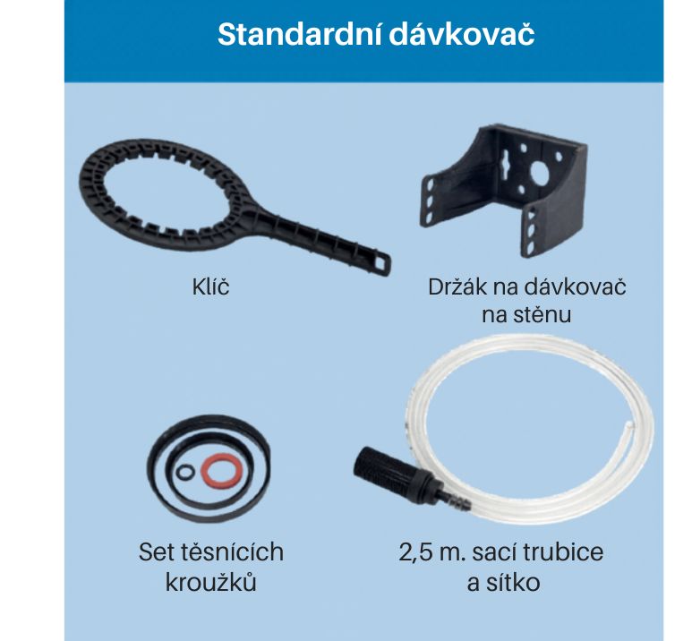 Dávkovací čerpadlo pro léčiva 0,1 -0,9% ŽLUTÉ